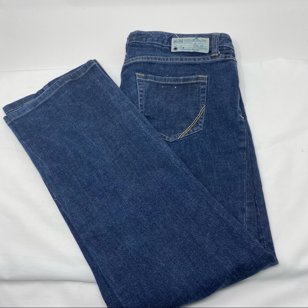 Converse One Star Medium Wash Straight Leg Jeans Sz 6